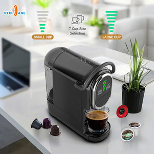 Cafetière électrique à capsules 4-EN-1 Pompe à 19 bars à <span class=keywords><strong>7</strong></span> niveaux <span class=keywords><strong>Sélection</strong></span> du volume d'eau Chaud Froid Pompe à 19 bars Café automatique - Product Image 1