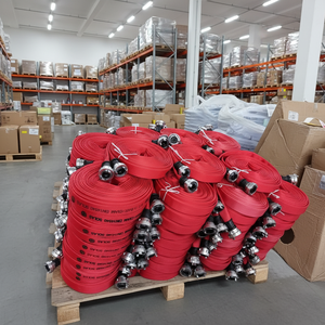 Tuyau d'incendie flexible TOWAY, longueur 30 m, diamètre 1-1/2" 2-1/2", raccords de tuyau d'incendie, valve d'hydrant, buse - pression 6 bar - 30 bar - Product Image 3