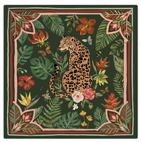 Tapis de protection de table silencieux antidérapant à motif léopard américain avec sac de transport pour tables de Mahjong, Poker, Dominos et jeux de société en famille