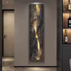Peinture décorative verticale en forme de bande longue pour hall d'entrée, peinture suspendue pour grand escalier, peinture pour bout de <span class=keywords><strong>couloir</strong></span> avec éclairage d'ambiance LED - Product Image 2