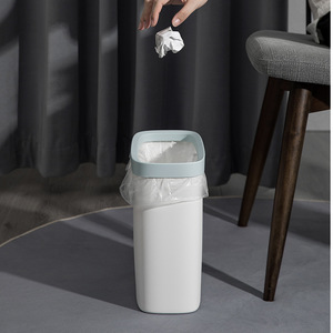 HeDou Modern Rectangular Trash Can 7L With Lid For Home Bathroom Bedroom - Product Image 5