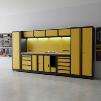 Coffre à outils multifonction robuste Goldenline GLG6000A, organisateur d'atelier OEM/ODM avec panneau perforé, établi, 15 tiroirs, capacité de charge de 250 kg