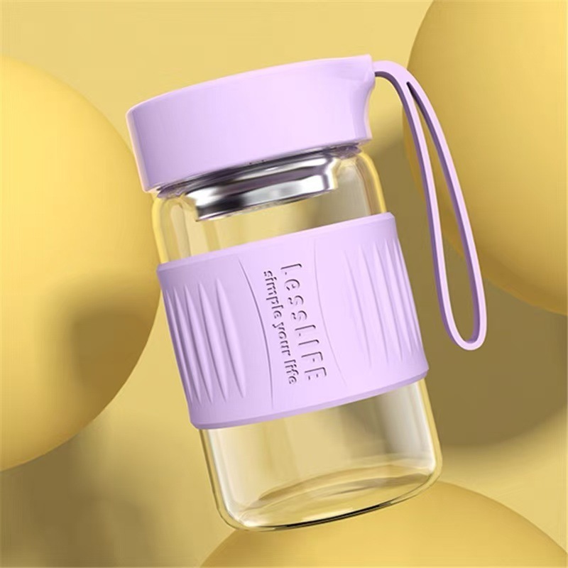 Étui en silicone violet de 360 ​​ml