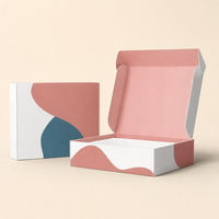 Boîtes d'expédition écologiques recyclables pour avion, pliables en carton ondulé, imprimées quadricolore, cartons d'expédition portables pour shampoing