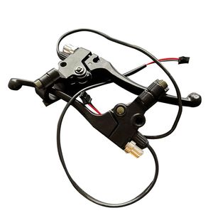 Palancas de embrague de freno de manillar de ciclomotor eléctrico de aluminio Universal manija de motocicleta palancas Leftrigh Spot piezas de bicicleta eléctrica - Product Image 1
