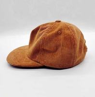 5 Panels Corduroy Cap Corduroy Veld Trip Hoed, 5 Panel Zachte Ongestructureerde Snapback Cap