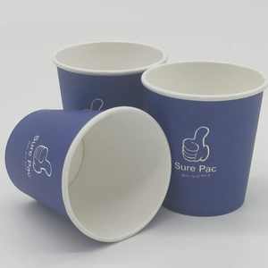 Einwand iges umwelt freundliches Material kunden spezifischer Logo-Druck 4oz 8oz 12oz Kaffee-und Tee-Pappbecher für Büro - Product Image 2