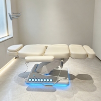 Fauteuil de beauté électrique à 4 moteurs pour esthéticienne, salon de beauté, spa, soins des cils, soins du visage, dermatologie, table de massage