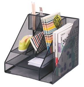 Mesh Metal 7 Compartments Office Desk <b>Organizer</b> Desk Sets <b>File</b> <b>Organizer</b> Metal Mesh <b>File</b> <b>Organizer</b> - Product Image 1