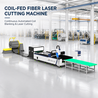 Machine de découpe laser à fibre à bobine non enroulée avec déroulage automatique pour le traitement des bobines d'acier au carbone fin et d'acier inoxydable