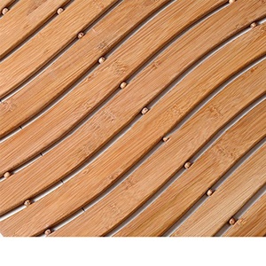 Tapis de douche en bambou incurvé, antidérapant, élégant et écologique - Product Image 6
