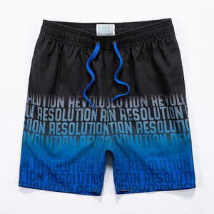 Logo100 % personalizado poliéster ropa de playa pantalones cortos de Hombre Bañadores playa pantalones cortos de malla pantalones cortos de baño para hombre - Product Image 4