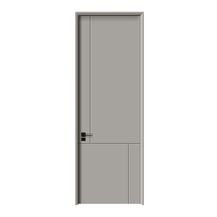 Portes intérieures en bois écologique de taille personnalisée pour la vente en gros B2B, style moderne, insonorisées, résistantes à l'eau, pour chambres d'hôtel