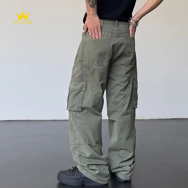 Pantalon cargo pour hommes à la mode, pantalon fonctionnel extérieur au design unique, prise en charge de la personnalisation