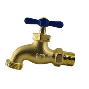Buse en laiton plaqué cuivre de 1/2 pouce avec filetage allongé 1/2*3/4 pour <span class=keywords><strong>arrosage</strong></span> de jardin, <span class=keywords><strong>robinet</strong></span> - Product Image 1