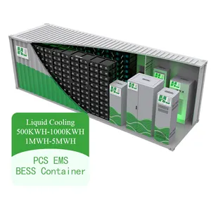 3440KW outdoor lithium battery storage container 1mwsolar energy hybrid inverter microgrid power plant for Industrial