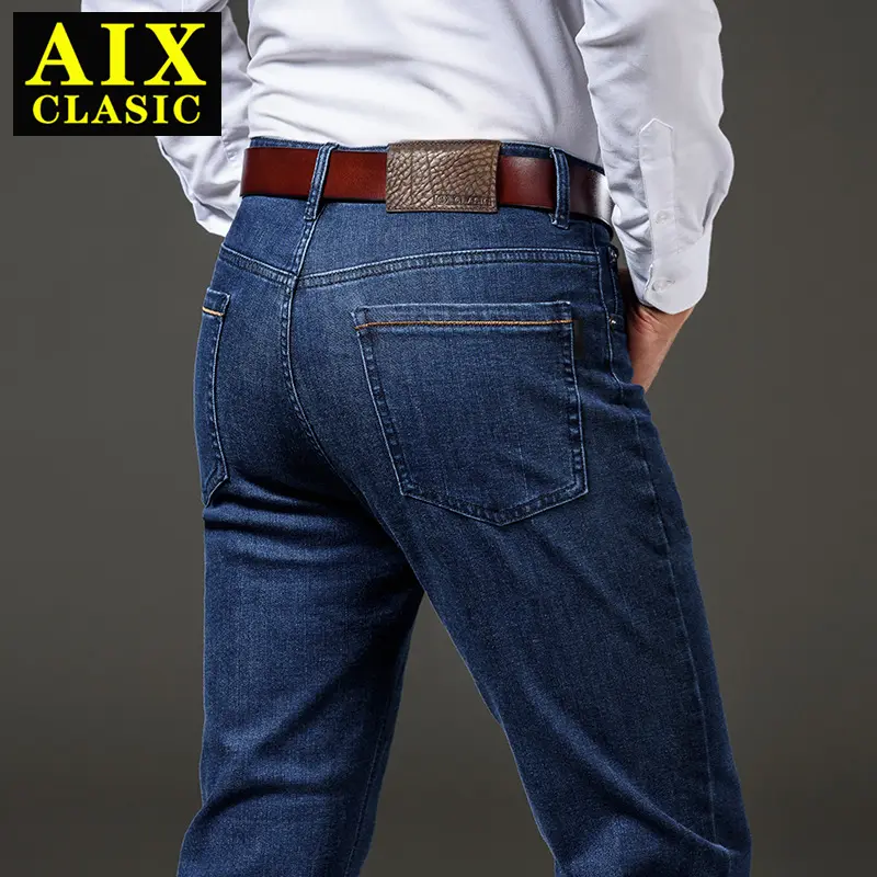 Venta al por mayor 2023 Pantalones vaqueros de los hombres de alta calidad Stretch Wash Denim Moda Tallas grandes Pantalones de negocios 5085