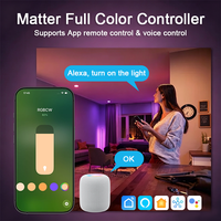 Contrôleur de bande LED couleur pleine gamme BiLiHonDim Matter Over Thread compatible avec Alexa, Google et Apple