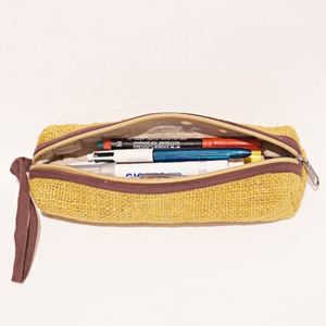 Estuche para Lápices Multicolor de Cáñamo y Algodón con Cremallera, Ecológico, Reciclable, Duradero, de Gran Capacidad, con Asa, Personalizable y Bonito - Product Image 5