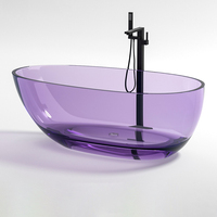 Baignoire en résine transparente / Baignoire en pierre artificielle