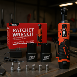 Clé à cliquet TQUAGGA 3/8 pouces, outil électrique sans fil 12V avec chargeur de batterie et accessoires pour usage domestique - Product Image 2
