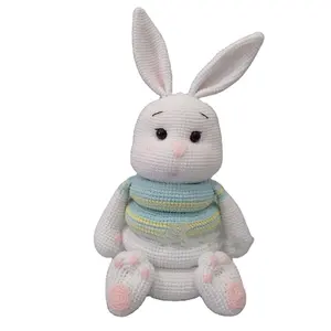 Bán buôn nhỏ Crochet Bunny Xếp Chồng Đồ chơi handmade Crochet nhồi Bunny xếp chồng mô hình dễ thương món quà cho trẻ em