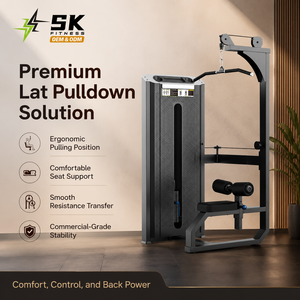 Machine à rames assises parallèles SK, robuste, à charge par broches, avec poignées indépendantes, pour entraînement du dos, destinée aux salles de sport professionnelles et commerciales - Product Image 2
