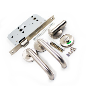 Serrure à pêne dormant pour <span class=keywords><strong>porte</strong></span> de salle de bain avec indicateur de toilettes européennes, <span class=keywords><strong>poignée</strong></span> de <span class=keywords><strong>porte</strong></span> avec indicateur de <span class=keywords><strong>WC</strong></span> - Product Image 4