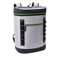 Bolsa de almuerzo aislada de poliéster 600D personalizada al por mayor bolsa térmica de gran capacidad con patrón de cubo impermeable