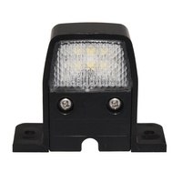 Feu de plaque d'immatriculation LED 2,5" x 2,0", montage en surface, pour camion et remorque, conforme aux normes DOT/SAE/FMVSS108/RoHS