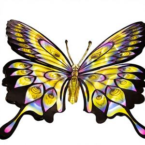 Lanterne d'animal colorée personnalisée pour festival, papillon avec LED pour Diwali, Thanksgiving, expositions sur le thème - Étanche, fonctionnant sur piles - Product Image 1