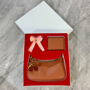 Bolsos cruzados de piel sintética de diseño de lujo, <span class=keywords><strong>monederos</strong></span> y bolsos de mano de <span class=keywords><strong>marca</strong></span> famosa, juego de lujo para mujer - Product Image 4