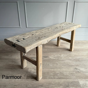 Banco de Madera Natural Premium para Interiores, Mueble de Asiento de Madera Sólida para Comedor, Sala de Estar, Entrada, Hotel, Diseño Rústico Moderno - Product Image 4
