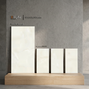 Azulejos de porcelana con aspecto de mármol blanco Jazz Pietra Bianco de 800x1600 mm, nano pulidos, para pisos y paredes en interiores. - Product Image 3