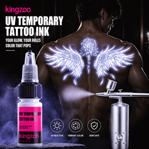 Inchiostro per Tatuaggi UV 15ml Reattivo alla Luce Nera Pigmento Fluorescente per Tatuaggi Sicuro Non Tossico Lunga Durata Colori Neon - Product Image 1