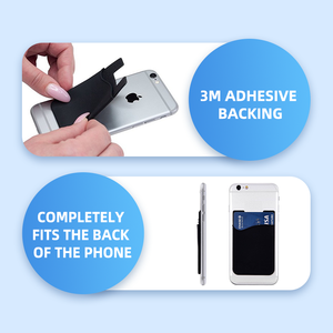 创意设计时尚硅胶信用卡和手机卡夹，促销用口袋，可印徽标 - Product Image 4