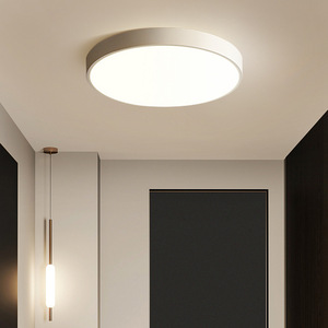 Modern Contemporary LED Drum <b>Ceiling</b> <b>Light</b> Dimmable Flush Mount Remote Control <b>White</b> Acrylic Lamp for Home Office CE Certified - Product Image 6