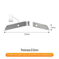 Clips de retenue à ressort finition argent de qualité supérieure, accessoires de fixation professionnels pour cadres photo sur mesure