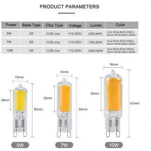 <span class=keywords><strong>Ampoule</strong></span> <span class=keywords><strong>LED</strong></span> <span class=keywords><strong>G9</strong></span> en verre COB, lampe <span class=keywords><strong>LED</strong></span> <span class=keywords><strong>G9</strong></span> en silicone, source d'éclairage pour réfrigérateur, lampe <span class=keywords><strong>LED</strong></span> <span class=keywords><strong>G9</strong></span> pour <span class=keywords><strong>four</strong></span> électrique, lampe <span class=keywords><strong>LED</strong></span> <span class=keywords><strong>G9</strong></span> en forme de bougie, lampes <span class=keywords><strong>LED</strong></span> en forme de maïs - Product Image 5