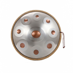 กลองขนาด22นิ้ว9-Note D สเตนเลสสตีลพร้อมดีไซน์ตาสีทองโลโก้ที่กำหนดเองได้สำหรับผู้เริ่มต้น - Product Image 1