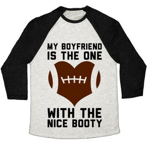 แฟนของฉันคือเสื้อยืดเบสบอลแบบทรีเบลนด์สำหรับทุกเพศ - Product Image 2