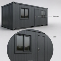 Maison conteneur insonorisée 40 pieds extensible préfabriquée modulaire bureau hôtel villa CE Laine de roche
