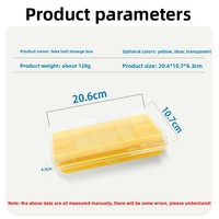 Boîte de rangement pour leurres à double couche en PP, grande capacité, pour appâts artificiels et accessoires, équipement de pêche, utilisation en rivière