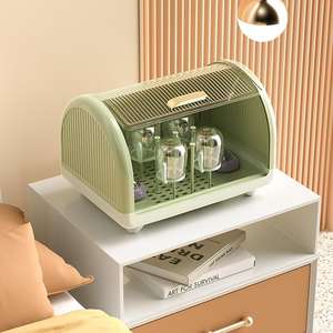 Estante de secado de platos de cocina, cesta a prueba de pan, biberón, caja de almacenamiento, portavasos de plástico con tapa de concha - Product Image 4