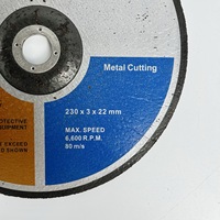 Support OEM Disque de coupe de haute qualité Meule à tronçonner abrasive de 9 pouces pour meuler l'acier inoxydable