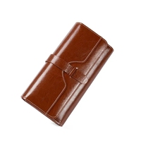 Dompet Kulit Wanita BEARKY Logo Kustom Harga Pabrik Grosir Kapasitas Besar Dompet Panjang Tempat Kartu Kredit Grosir