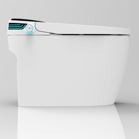 Nouvelle arrivée CE Toilette intelligente monobloc autonettoyante avec bidet électrique intelligent, commande vocale par application mobile