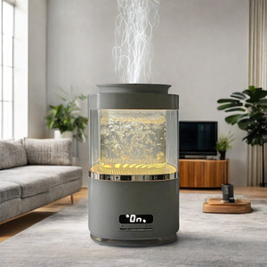 Humidificador de niebla caliente eléctrico estilo coreano 3L dispositivo humidificador desinfectante hogar Hotel 24 horas vidrio dormitorio único - Product Image 6