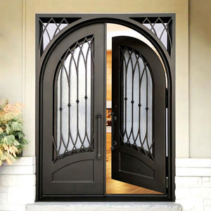 Excellents modèles de portes d'entrée à double battant en <span class=keywords><strong>fer</strong></span> <span class=keywords><strong>forgé</strong></span> - Product Image 1