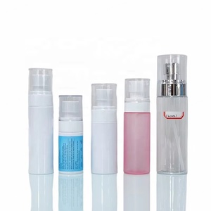 Factory Instock 3.3oz 4oz 5oz 100ml 120ml 150ml <b>clear</b> Frosted Empty Bottle Plastic PET Bottles Toner Bottle with White Screw Cap - Product Image 1